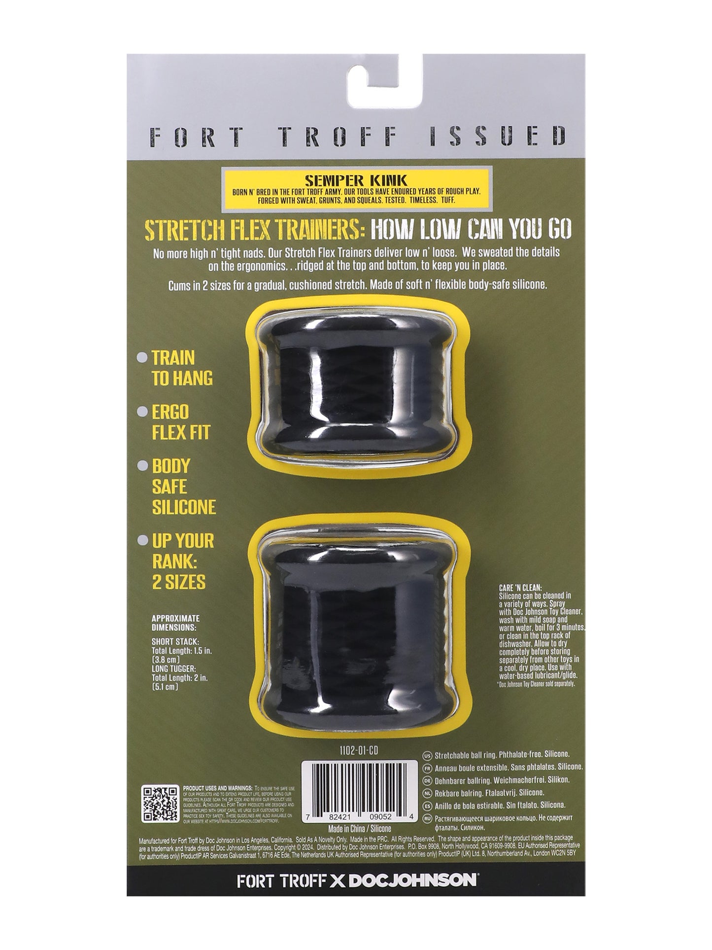 Doc Johnson - Fort Troff Stretch Flex Trainers - Set Anillos para Testículos 