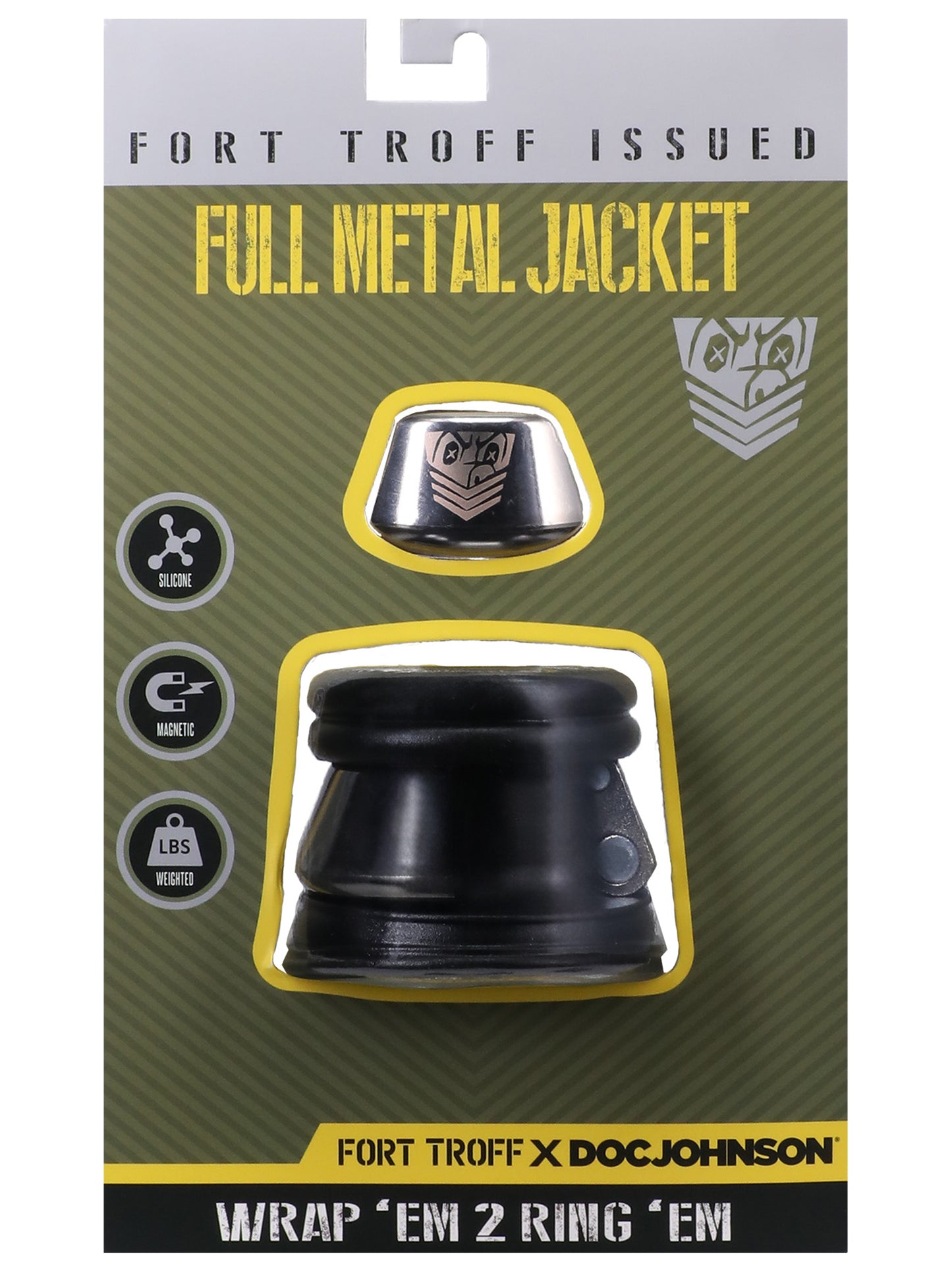 Doc Johnson - Fort Troff Full Metal Jacket - Magnetic Weighted Ball Stretcher