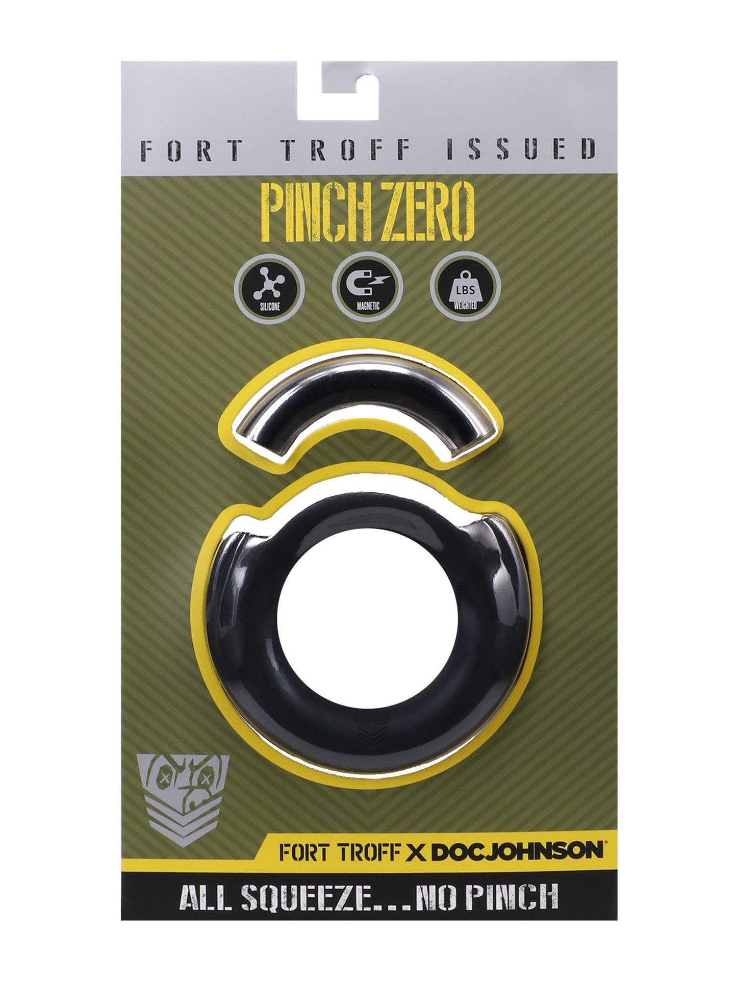 Doc Johnson - Fort Troff Pinch Zero - Magnetic Weighted Cock Ring