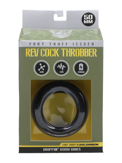 Doc Johnson - Fort Troff The Rev Cock Throbber - Vibrating Cockring 50 mm