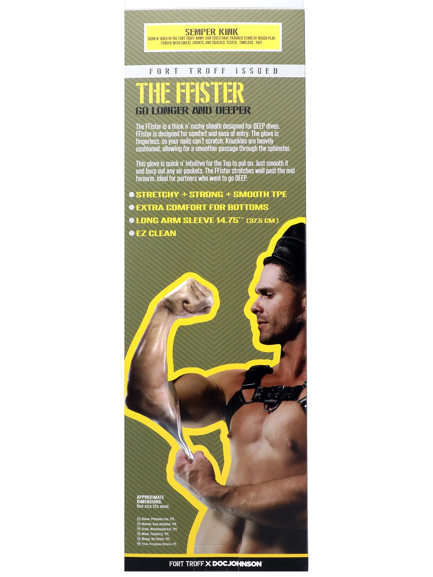 Doc Johnson - Fort Troff The FFister - Funda para brazo fisting - Translucido