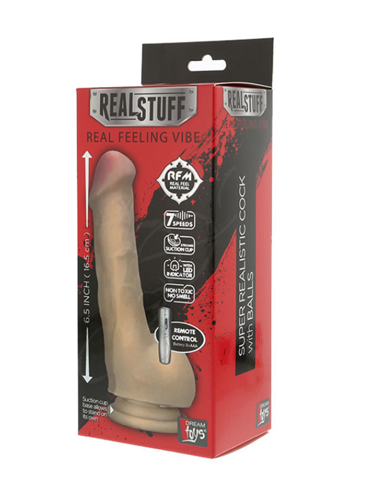 RealStuff - Real Feel Realistic Dildo Vibrator 16,5 cm