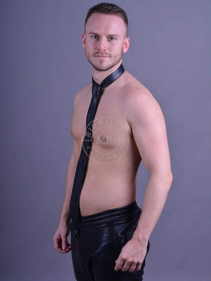 MR. Riegillio - Leather Tie Black