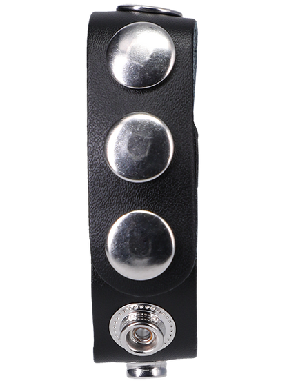 Doc Johnson - ROCK SOLID The Leather 5 Snap Cock Ring