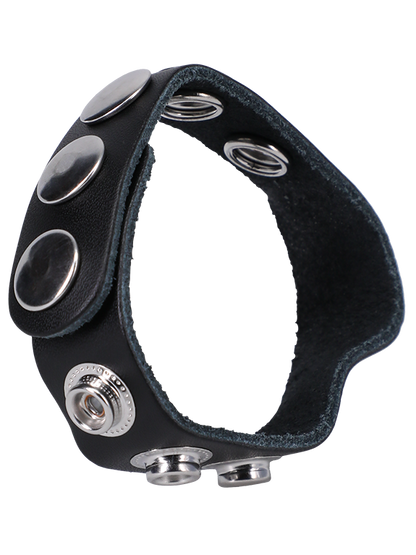 Doc Johnson - ROCK SOLID The Leather 5 Snap Cock Ring