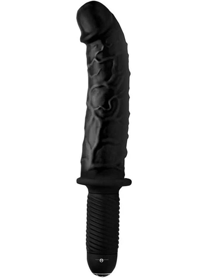 Master Series - The Curved Dicktator - Vibrating Giant Thrusting Dildo