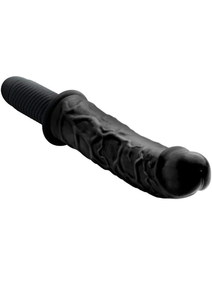 Master Series - The Curved Dicktator - Vibrating Giant Thrusting Dildo