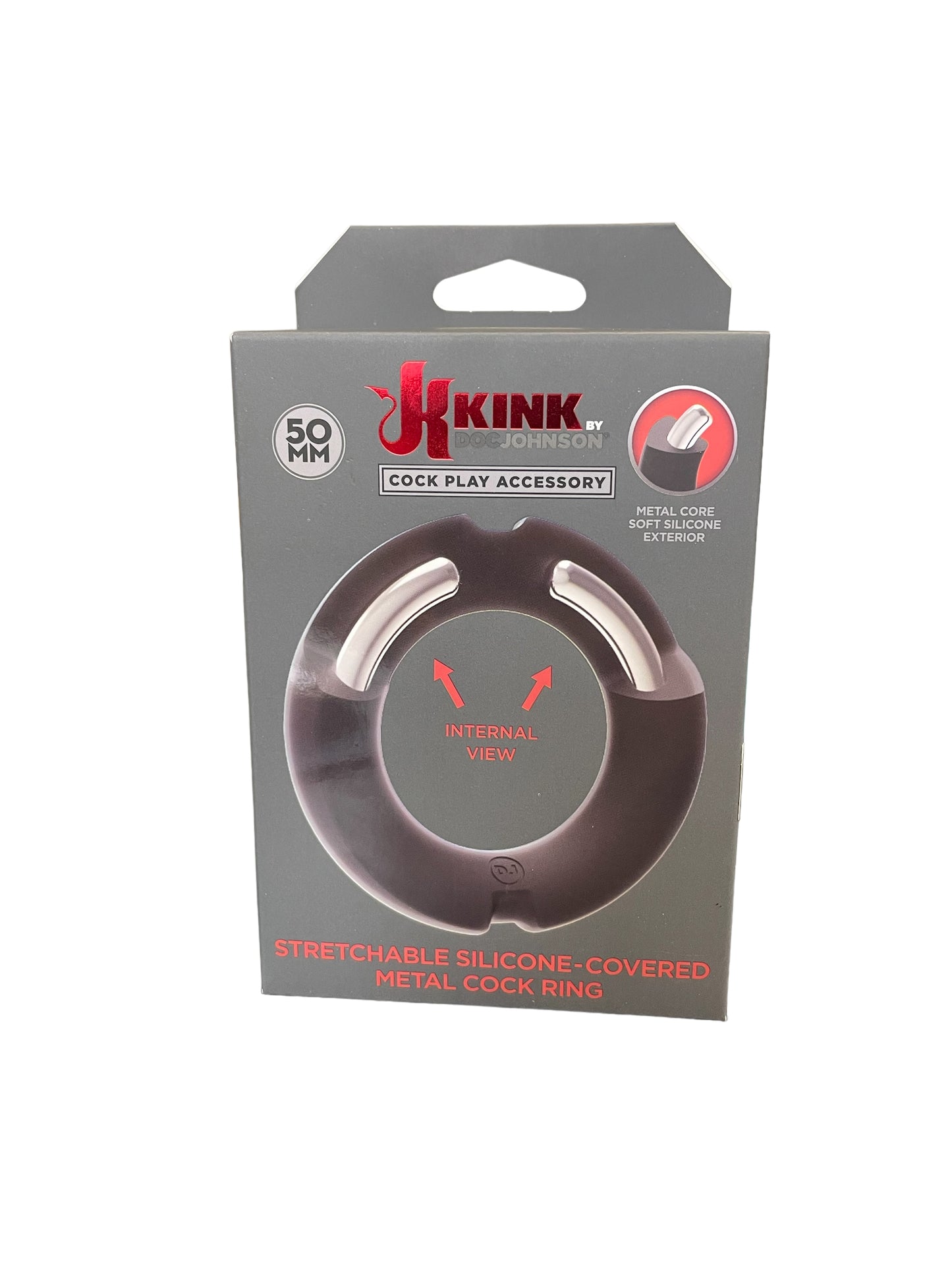 Doc Johnson - Kink Silicone Cockring with Metal inside 50 mm