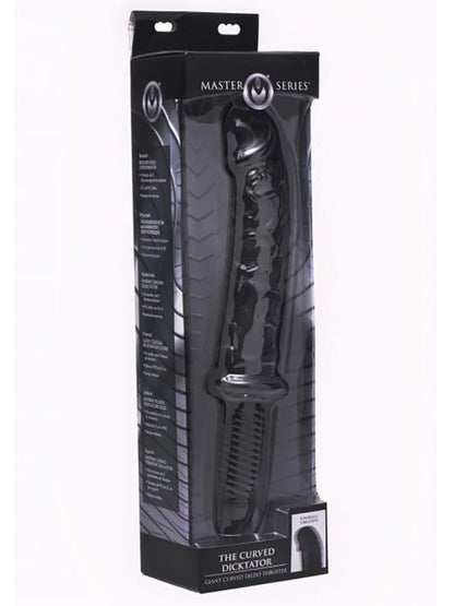 Master Series - The Curved Dicktator - Vibrating Giant Thrusting Dildo