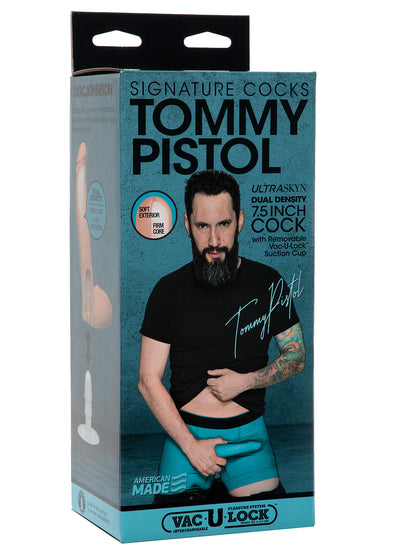 Doc Johnson - Signature Cocks Dual Density Realistic Dildo Flesh Tommy Pistol 19.7 cm