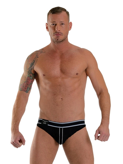 Mister B - URBAN Manhattan Jockstrap Black and White