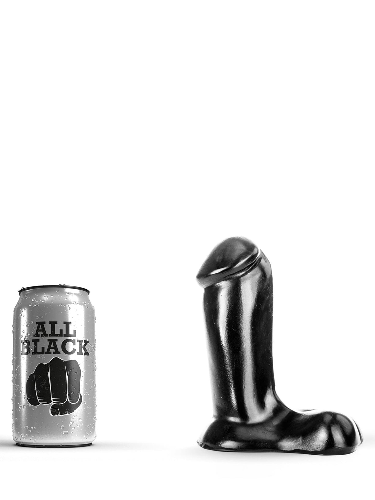 All Black - Realistic Dildo Piston 14 cm