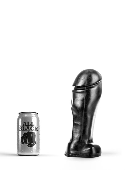 All Black - Realistic Thick Dildo Bed Snake 23,5 cm