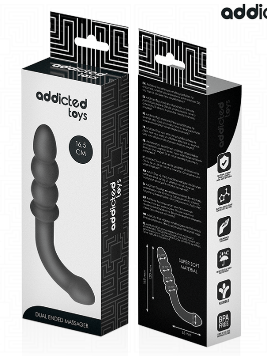 ADDICTED TOYS – Double Anal Massager Silicone 16.5cm