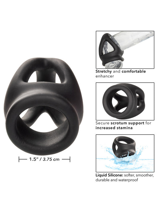 CalExotics - Alpha™ Liquid Silicone Dual Cage & Ring