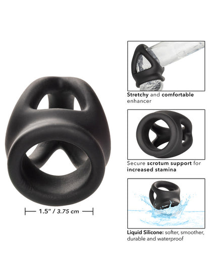 CalExotics - Alpha™ Liquid Silicone Dual Cage & Ring