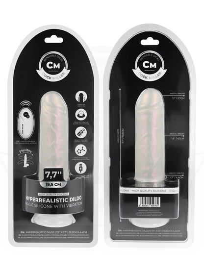 Cock Miller – Consolador de Silicona Hiperrealista – Vibración – Control Remoto – 19,5 cm