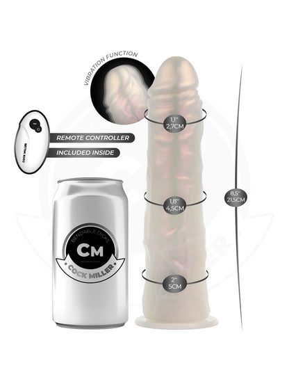 Cock Miller – Consolador de Silicona Hiperrealista – Vibración – Control Remoto – 21,5 cm