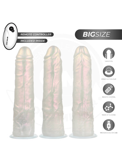 Cock Miller – Consolador de Silicona Hiperrealista – Vibración – Control Remoto – 21,5 cm