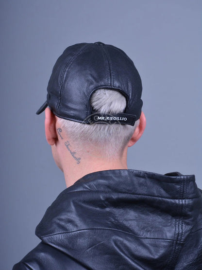 MR. Riegillio - Leather Cap Black
