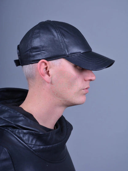 MR. Riegillio - Leather Cap Black