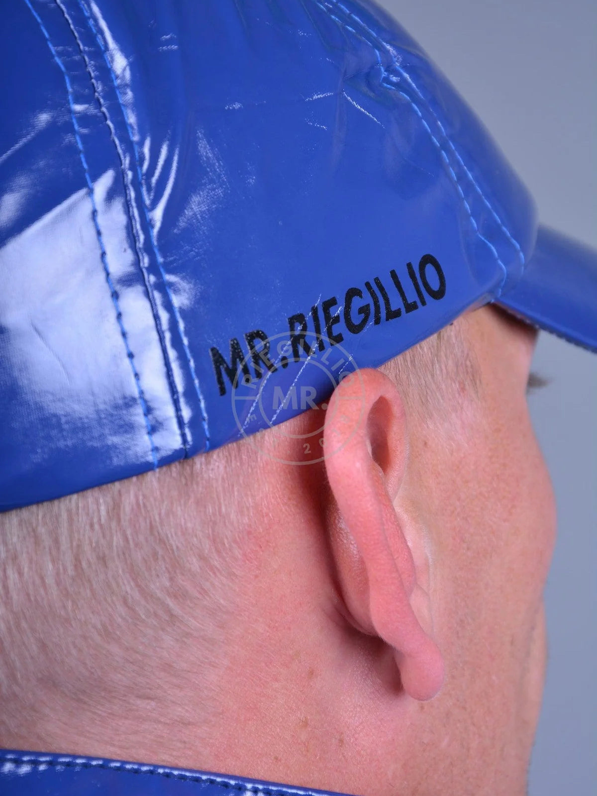 MR. ¡Riegillio - Gorra de PVC Azul