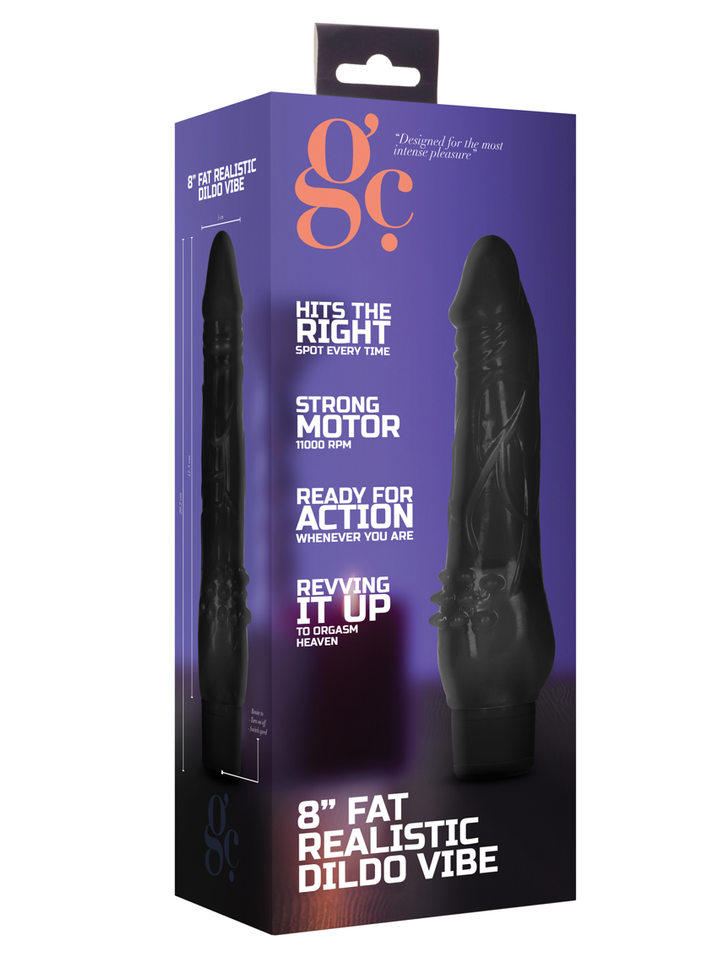 Shots - GC Fat Realistic Dildo Vibrator - 8" / 20 cm