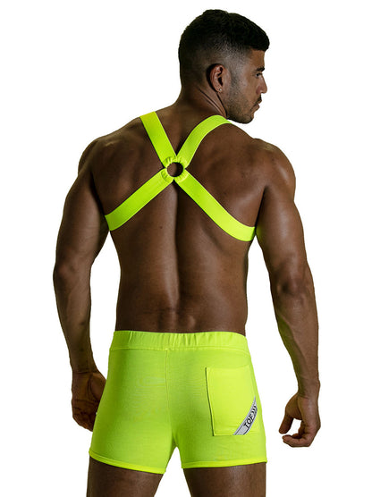 Tof Paris - Fetish Elastic Harness Neon Yellow