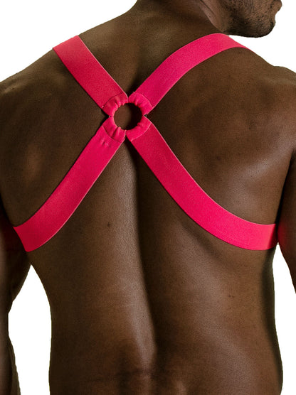 Tof Paris - Fetish Elastic Harness Neon Pink