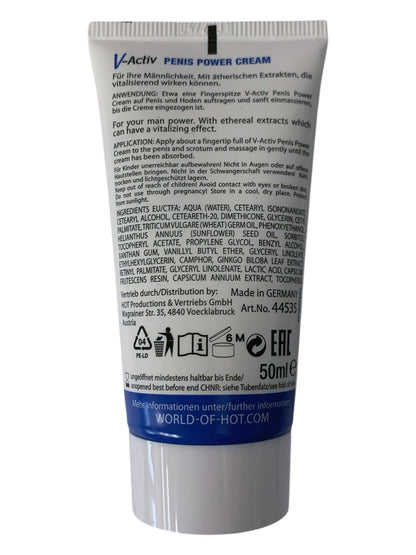 HOT - V-Activ Man - Penis Power Cream 50 ml