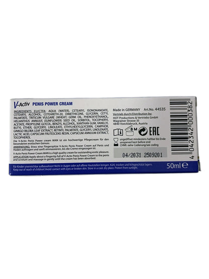 HOT - V-Activ Man - Penis Power Cream 50 ml