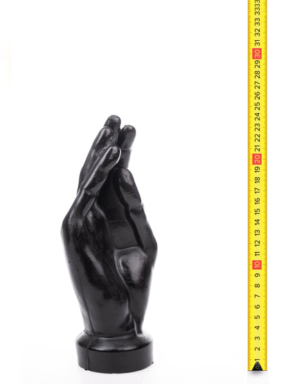 Hung System - Black PVC Fisting Plug Hello 24 cm
