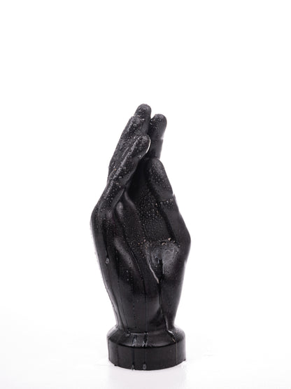 Hung System - Black PVC Fisting Plug Hello 24 cm