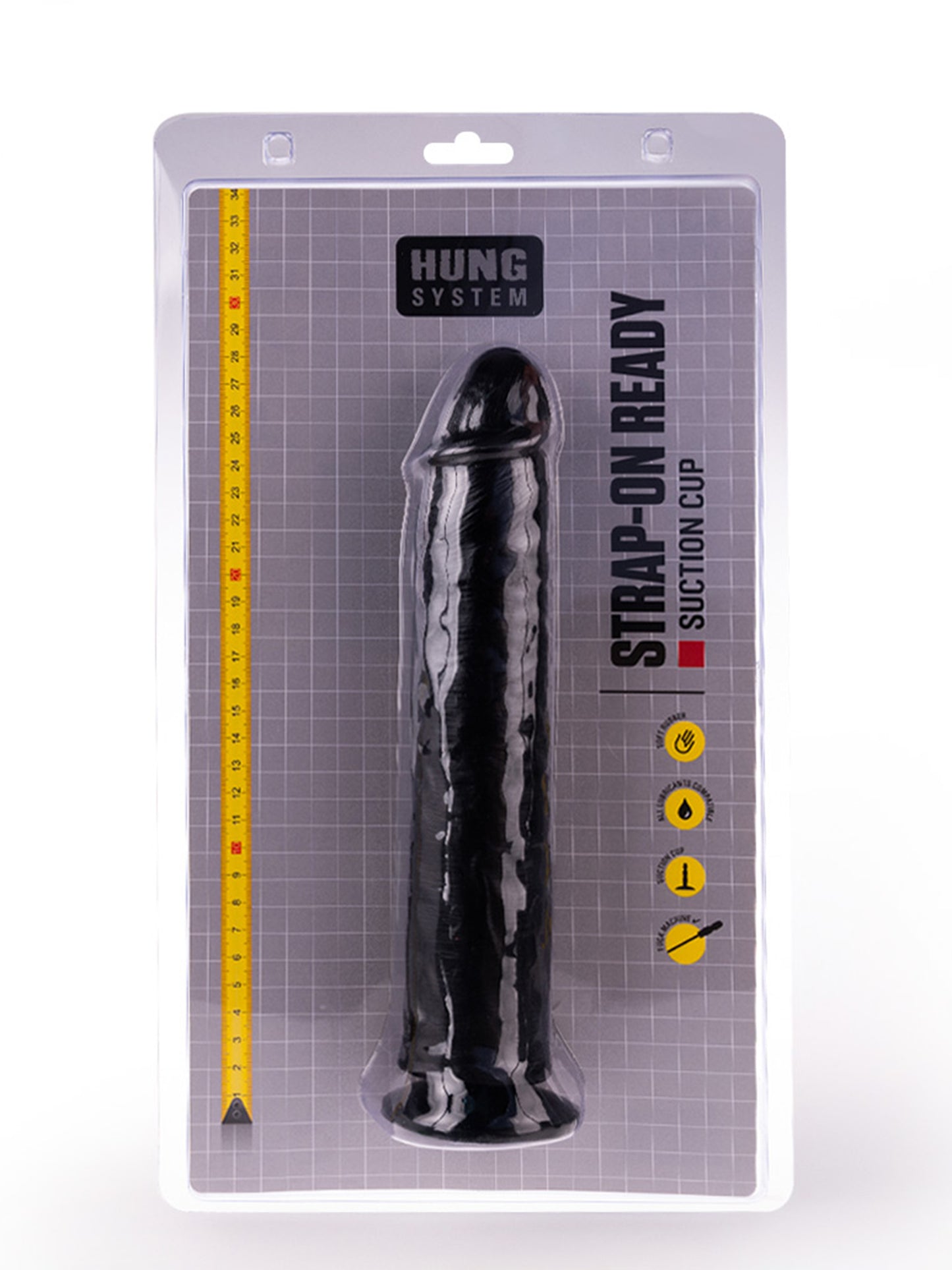 Hung System - Dildo Benny Pene Realista con Ventosa 26 cm - Negro