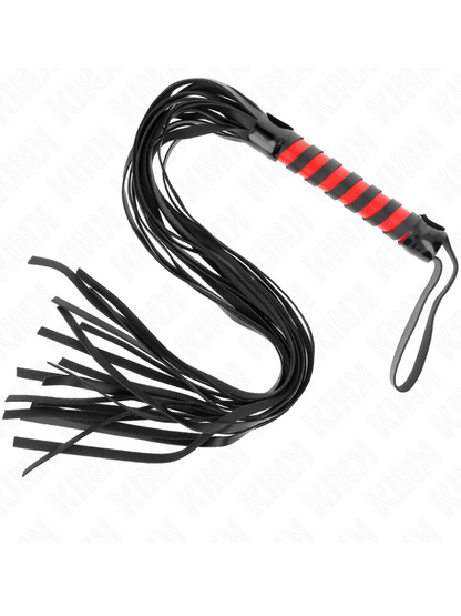 KINK - Long Striped Whip 70cm – Premium BDSM Leather Whip