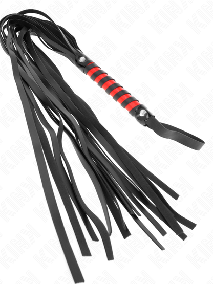KINK - Long Striped Whip 70cm – Premium BDSM Leather Whip