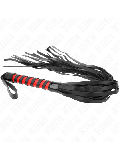 KINK - Long Striped Whip 70cm – Premium BDSM Leather Whip