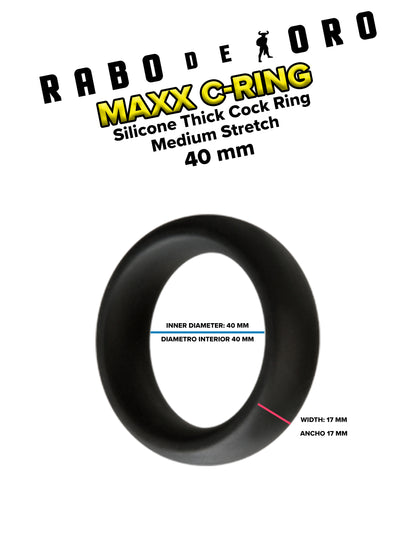 Rabo De Toro - MAXX C-RING Thick Silicone Cock Ring 40 mm