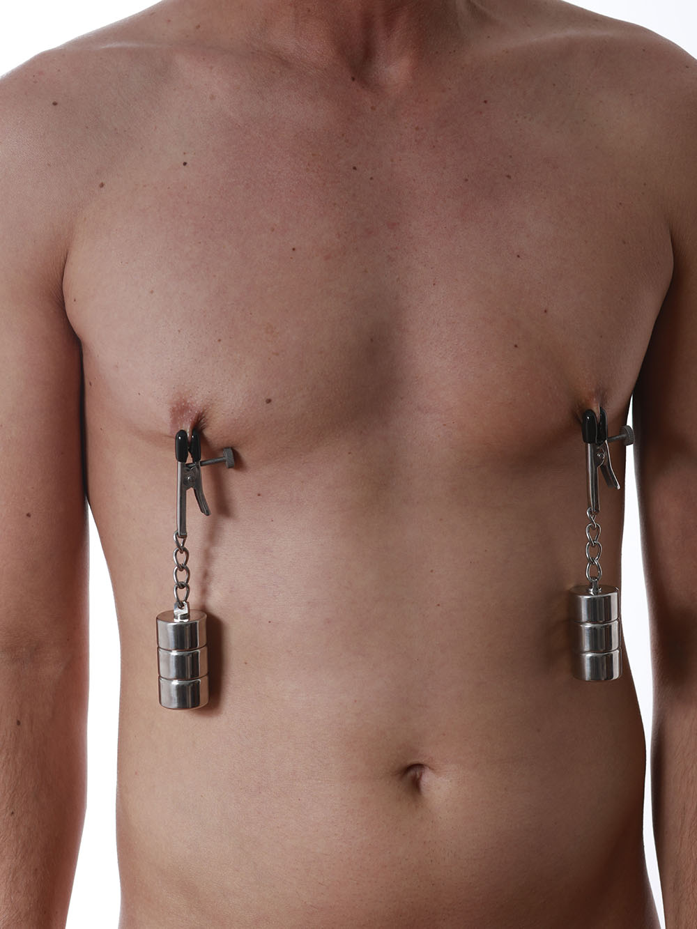 Triune - Alligator Nipple Clamps with Weight Cylinder