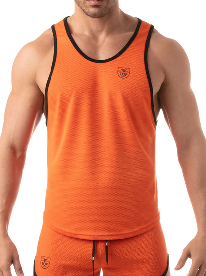 Tof Paris - Mesh Tank Top Orange