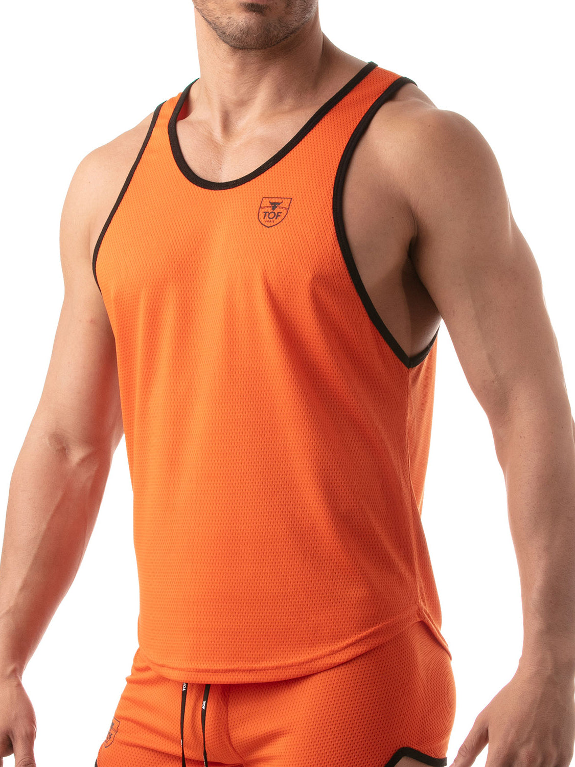 Tof Paris - Mesh Tank Top Orange