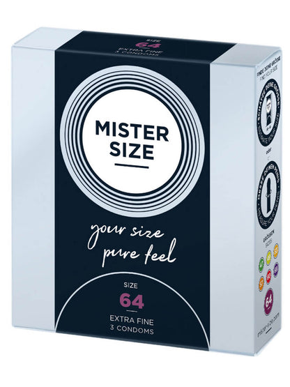 Mister Size - Condoms 64 mm – 3 Pcs