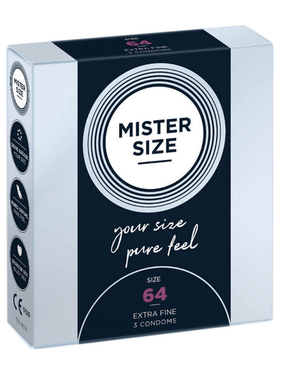 Mister Size - Condoms 64 mm – 3 Pcs