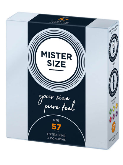 Mister Size - Condoms 57 mm – 3 Pcs
