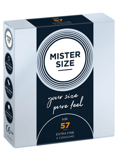 Mister Size - Condoms 57 mm – 3 Pcs