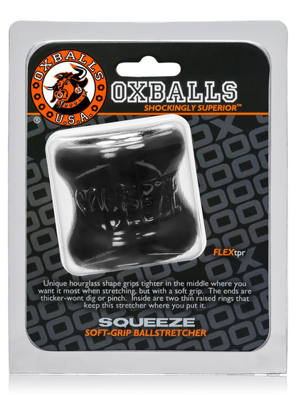 OXBALLS - Squeeze - Hourglass shaped Ball Stretcher - Black