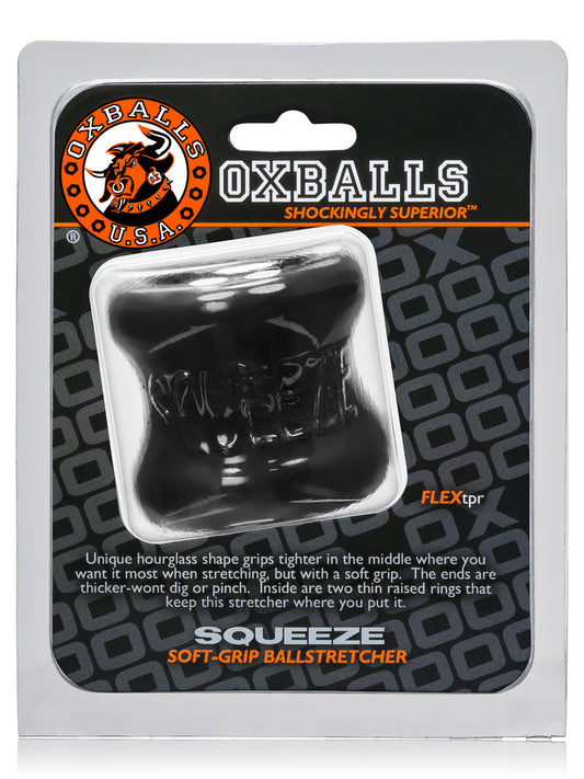 OXBALLS - Squeeze - Hourglass shaped Ball Stretcher - Black