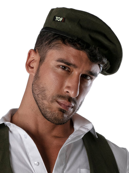 Tof Paris - Reversible Beret White and Khaki
