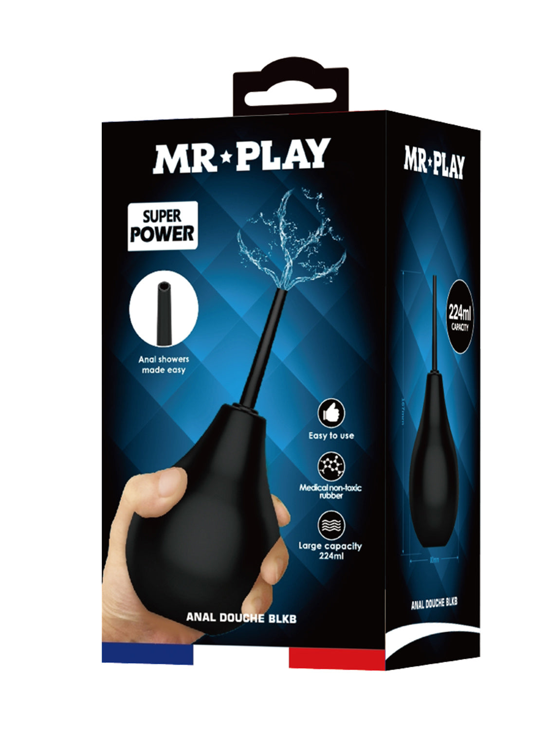 Mr Play - Ducha Anal Pera BLKB Negro