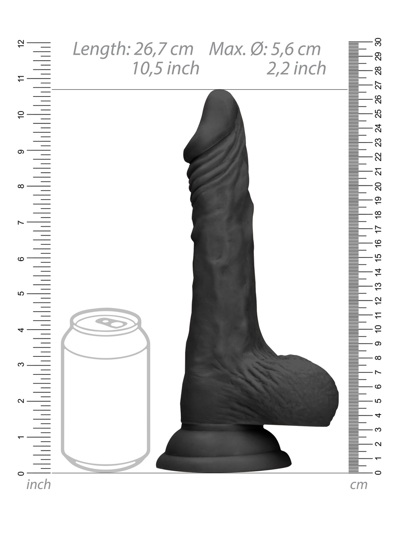 RealRock - Dong with Testicles - 10" / 25 cm